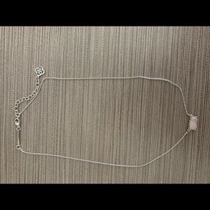 NWOT Kendra Scott Necklace with Pale Pink Stone